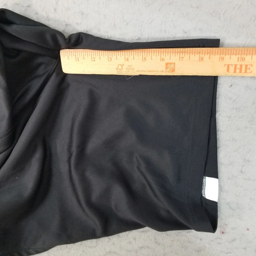 Russell Shorts Mens M Black Core Short Dri-Power 360 Athletic Side Stripe NEW